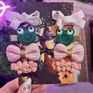 🐸🌼✨ Kawaii Mixed Set of Decorative Ribbon Bows for Hair Shoes Bag Belt Loops